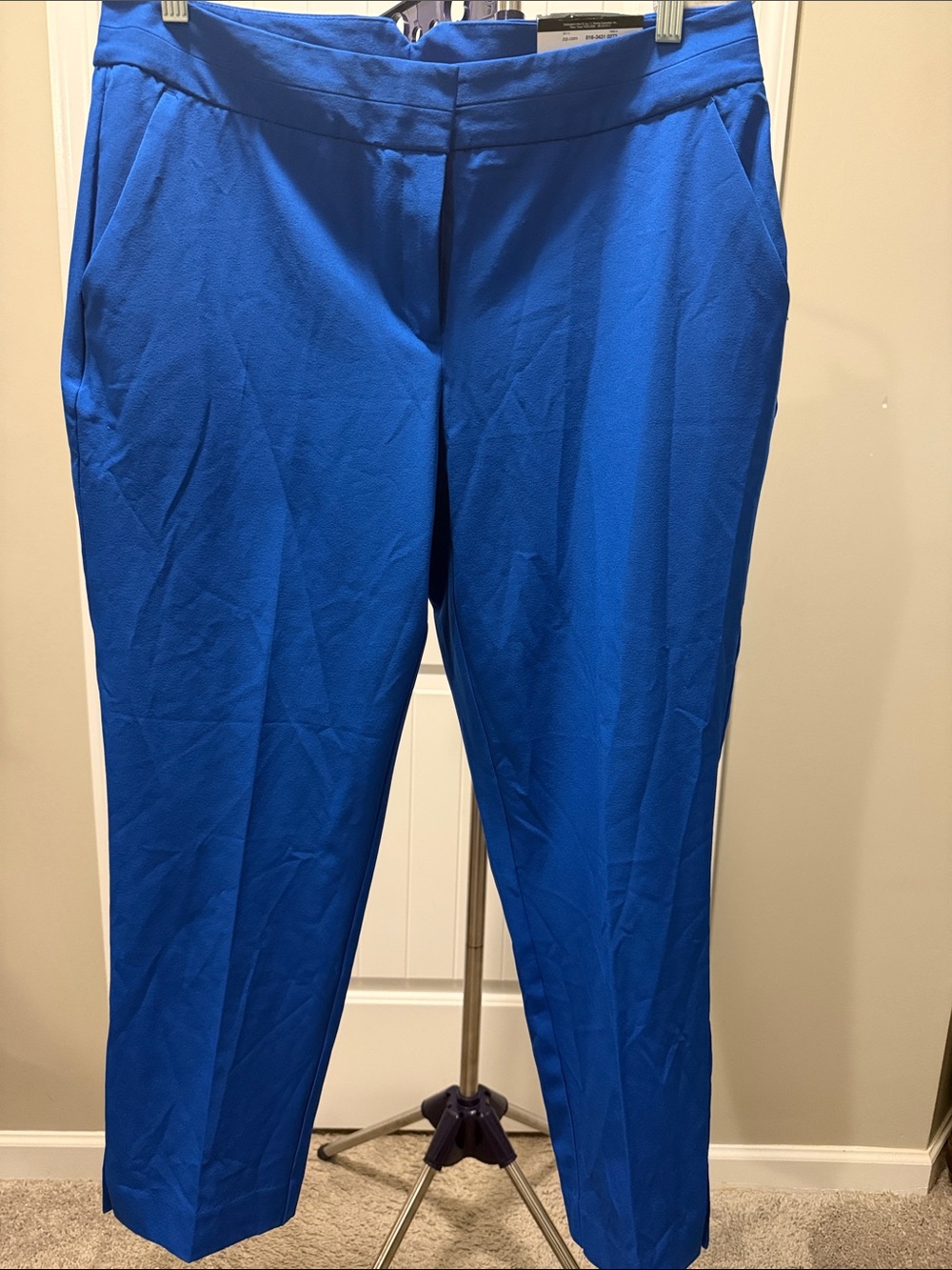 Worthington Cobalt Blue Cropped Dress Pants